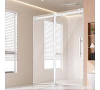 VEVOR Frameless Shower Door 58-59" x 75" SGCC Tempered Glass 5/16" Chrome