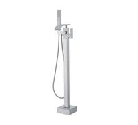 VEVOR Freestanding Bathtub Faucet, Floor Mount, Freestanding Tub Filler, Shower Mixer Taps, Two Water Modes, 360° Swivel Spout, for Bathing & Showering Pet Bathing Cleaning Drains Toilet Flushing