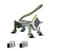 VEVOR French Fry Cutter, Potato Slicer with 1/2-Inch and 3/8-Inch Stainless Steel Blades, Manual Potato Cutter Chopper with Suction Cups, Great for Potato, French Fries, Cucumber, Vegetables, Carrot