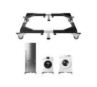 VEVOR Fridge Stand Mobile Base, 1200 lbs Load Capacity, Washing Machine Stand with 8 Locking Twin Wheels and 4 Brakes, 23-36.6 Inches Adjustable Furniture Dolly for Washer, Refrigerator and Dryer