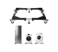 VEVOR Fridge Stand Mobile Base, 1200 lbs Load Capacity, Washing Machine Stand with 8 Locking Twin Wheels and 4 Brakes, 23-36.6 Inches Adjustable Furniture Dolly for Washer, Refrigerator and Dryer