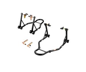 VEVOR Front Rear Combo Lift Stand, Max 490 kg Load, U+L Bicycle Lifter, Black