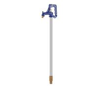 VEVOR 4.25 FT Freeze-Proof Outdoor Faucet with 24" Bury Dept, Pipe Connection & G 3/4" Hose Coupling, Heavy-Duty Cast Iron Hydrant for Yard, Garden, Farm Irrigation, Blue&Silver, 1300 x 218 x 58 mm