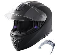 VEVOR Motorcycle Helmet, Full Face, Smart Street ABS & High Density Helmet with Bluetooth Slot & Interchangeable Lens, ECE Approved Comfortable Motocross Helmet, Fit for Youth & Adults,S(55-56cm）