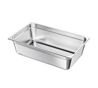 VEVOR 1 Pack Stainless Steam Hotel Pan, Full Size Table Steam Pan, 6 Inch Deep Anti Jam Restaurant Supplies Reusable Rustproof Catering Storage for Ho