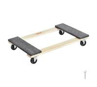 VEVOR Furniture Dolly, 1000 lbs Load Capacity, 18" x 30", 4 x 3" PP Swivel Casters, Heavy Duty Hardwood Furniture Moving Dolly, Mover's Dolly, Moving