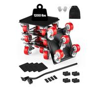 VEVOR Furniture Dolly, Maximum Load 1200 lbs, Heavy Duty Furniture Movers with 5 360° Rotation Wheels, Carbon Steel Panel, Furniture Lift Slider Tool Set for Appliances, Sofa, Fridge, Washing Machine