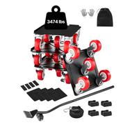 VEVOR Furniture Dolly, Maximum Load 3474 lbs, Heavy Duty Furniture Movers with 5 360° Rotation Wheels, Carbon Steel Panel, Furniture Lift Slider Tool Set for Appliances, Sofa, Fridge, Washing Machine