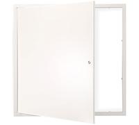 VEVOR Galvanised Steel Visit Door Overhaul Door Opening 411 x 411 mm 165° Surface Easy to Paint Maintenance Access Panel with Lock for Pipe Covering Placo Ceiling Floor