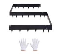 Vevor Galvanized Steel Landscape Edging, 6-Pack 1016 X 207 mm Metal Edging For Landscaping With Gloves, Easy-To-Install