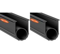 VEVOR Garage Door Seals Bottom Rubber, U Shape +O Ring Combination Garage Door Bottom Weather Seal, 16ft Weatherproofing Garage Door Seal, 5/16 inch T-Ends and 3 3/4 inch Width, for Doors, Black