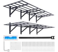 VEVOR Garage Storage Shelving, 2 Pack, 6 x 2 ft Heavy Duty Garage Shelves Wall Mounted, 1600 lbs Load Capacity(Total) Garage Storage Rack Floating Shelves, Suitable for Shop, Shed, Garage Storage