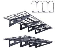 VEVOR Garage Storage Shelving, 2 Pack, 4 x 2 ft Heavy Duty Garage Shelves Wall Mounted, 500 lbs Load Capacity(Total) Garage Storage Rack Floating Shelves, Suitable for Shop, Shed, Garage Storage