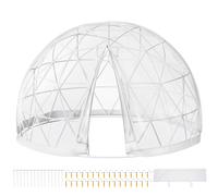 VEVOR Garden Dome Garden Dome Igloo 12ft Greenhouse Dome PVC igloo Geodesic Dome Kit