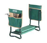 VEVOR Garden Kneeler and Seat, 6 in Wide Kneeling Pad, Heavy Duty Garden Kneeling Stool, Folding Garden Seat with 2 Tool Bags, Relieve Knee & Back Pain, Portable Garden Bench for Women Grandparents