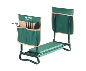 VEVOR Garden Kneeler and Seat, 6 in Wide Kneeling Pad, Heavy Duty Garden Kneeling Stool, Folding Garden Seat with 2 Tool Bags, Relieve Knee & Back Pain, Portable Garden Bench for Women Grandparents