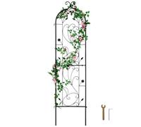 VEVOR Garden Trellis for Climbing Plants, 60 x 15 in, Rustproof Metal Garden Flower Trellis, Outdoor Climbing Rose Trellis Cucumbers Support, Decorati