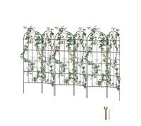 VEVOR 4 Packs Metal Garden Trellis for Climbing Plant Support 71x20 in Rustproof