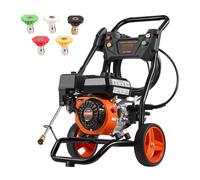 VEVOR Gas Pressure Washer 3400 PSI 2.6 GPM with 5 Nozzle Set for Cars Vertical