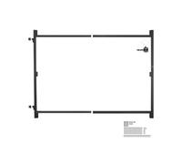 VEVOR Gate Building Kit, Fits 36 to 60 in Wide Openings, Up from 6 to 7 ft High Fence, Adjustable Gate Building Kit, Anti Sag Full Gate Frame Kit with Latch Lock and Screws, for Wooden Fence, Iron