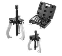 VEVOR Gear Puller Set, 3" and 7" Puller Kit, 3 Jaw Gear Bearing Flywheel Pulley Removal Tool, 2 or 3 Reversible Jaws Wheel Puller, Vertically and Horizontally, External and Internal, 2-Piece