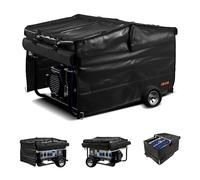 VEVOR Generator Cover, 34 x 26 x 21 Inch Waterproof Universal Generator Cover for Most Generators 3500-12000 Watt, Portable Generator Running Cover with Heavy Duty Thicken 420D Oxford Fabric, Black