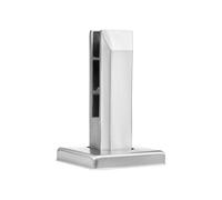 VEVOR Glass Clamp 10 PCS Square Glass Railing Bracket for 0.31 """"-0.47 """" Tempered Glass 304 Stainless Steel Glass Mounting Clamp 0.12' Thick