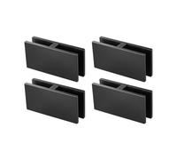Vevor Glass Clamp, 4 Pcs Rectangle Glass Railing Bracket For 0.31 "-0.47 " Tempered Glass, 304 Stainless Steel