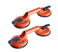 VEVOR Glass Suction Cup, 4.7" 2 Pack 330 lbs Load Capacity, Vacuum Suction Cup with Aluminum Handle, Heavy Duty Industrial Suction Cup Lifter Tool for Glass, Granite, Tile, Metal, Wood Panel Lifting