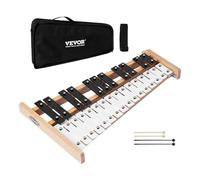 VEVOR Glockenspiel Xylophone, 27 Notes, Professional Xylophone Percussion Instrument, with Metal Keys, Includes 4 Mallets, Carrying Bag, Beginner Musical Instrument for Adults and Kids Music Teaching