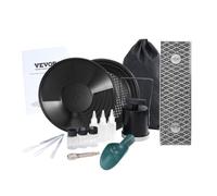 VEVOR Gold Panning Kit - 12" Aluminum Sluice Box & 16-Piece Prospecting Kit with Gold Pan, Classifier Screen, Separating Magnet, Drawstring Backpack