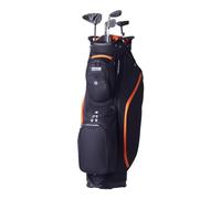 VEVOR Golf Cart Bag with 14 Way Organizer Divider Top, 36” 13 Pockets Premium Cart Bag, Durable Golf Bags with Handles & Dust Cover & Detachable Straps for Men & Women, Black & Orange