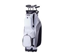 VEVOR Golf Cart Bag with 14 Way Organizer Divider Top, 36” 13 Pockets Premium Nylon Cart Bag, Durable Golf Bags with Handles & Dust Cover & Detachable Straps for Men & Women, White Color-Block
