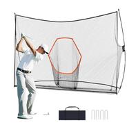 VEVOR Golf Practice Hitting Net, Huge 10.8x7ft Golf Net, Personal Driving Range for Indoor Outdoor Use, Portable Home Golf Aid Net with Target/Fiberglass Frame/Carry Bag, Gift for Men, Golf Lovers