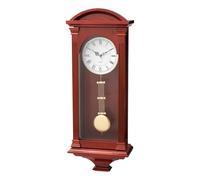 VEVOR Grandfather Clock, 26.7 in Classic Vintage Pendulum Clock, Pine Wood & MDF Wall Clocks with Quartz Movement and Quiet Design, for Living Room, Bedroom, Home Decor & Gift (Cherry Tone Finish)