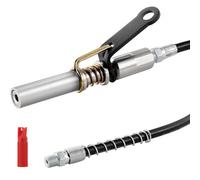 VEVOR Grease Gun Coupler, 10000 PSI High Pressure, 6-Jaw Locking, Quick Release Grease Gun Tip with Hose/Zerk Fittings Cleaner, Compatible with All Gr