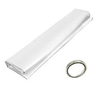 Vevor Greenhouse Film 15 X 40Ft, Greenhouse Polyethylene Film 6 Mil Thickness, Clear Plastic Film Uv Resistant