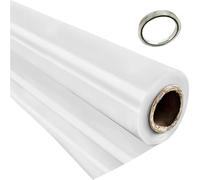VEVOR Greenhouse Film 24 x 50 ft, 6 Mil Thickness, Clear Polyethylene Film, Superior Strength & Toughness