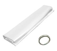 Vevor Greenhouse Film 24 X 50 Ft, Greenhouse Polyethylene Film 6 Mil Thickness, Plastic Greenhouse Clear Plastic Film