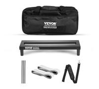 VEVOR Guitar Pedal Board, 15'' x 5.7'', Aluminum Alloy 0.8 lbs Super Light Guitar Effects PedalBoard with Carry Bag Fixed Strap Shoulder Strap, Accommodate 4-6 Guitar Pedals, Small