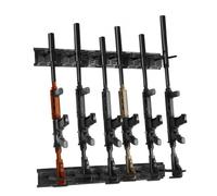 VEVOR Gun Rack, Indoor Gun Rack Wall Mount, 6-Slot Vertical Rifle Shotgun Gun Rack, 81.6 kg Heavy Duty Metal Wall Gun Rack Display Stand with Soft Pad