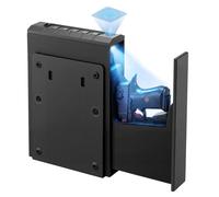 VEVOR Gun Safe, Slider Handgun Gun Safe with Fingerprint/Password/Key, 3-Way Quick Access Firearm Case Box with Lighting for 1 Pistol & Magazine, Mounted Pistol Gun Box for Nightstand Bedside Desk Car