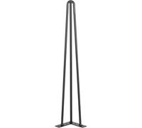 Vevor Hairpin Table Legs 18 Inch Black Set Of 4 Desk Legs Each 220Lbs Capacity Hairpin Desk Legs 3 Rods Heavy Duty