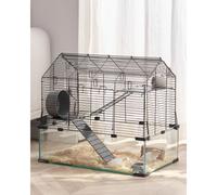 VEVOR 360° Viewing Transparent Hamster Habitats, Small Animal Cage, 22.8 x 15 x 21.3 in, Ventilated Pet Mouse Cages with Water Bottle, Portable Hamster House for Rats, Guinea Pigs