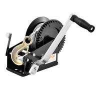 VEVOR Hand Winch 3500 lbs Pulling Capacity Boat Trailer Winch Heavy Duty Rope Crank with 33 ft Steel Wire Cable and TwoWay Ra