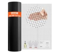 VEVOR Hardware Cloth, 48'' x 100' Galvanized Wire Mesh Roll, 19 Gauge Chicken Wire Fence Roll, Vinyl Coating Metal Wire Mesh for Chicken Coop Barrier, Rabbit Snake Fences, Poultry Enclosures