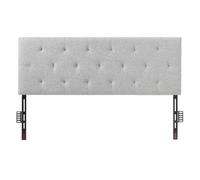 VEVOR Headboard, Full Size Headboard with Adjustable Height, Comfortable Diamond Tufted for Full Size Bed, W 56.3 x H（35.6-47.4） inches, Ideal for Bedroom, Hotel, Homestay, Dormitory, Light Grey