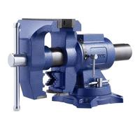 VEVOR Heavy Duty Bench Vise,6-1/2" Jaw Width,5" Max Jaw Opening Multi-Purpose Ductile Iron Bench Vise with Anvil,360° Swivel Base Head, 3" Throat, 5620 lbs Clamp Force, for Pipe Repairing Metalworking