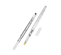 VEVOR Heavy Duty Drawer Slides 36inch 1 Pair Locking Drawer Slides 250lbs Load Capacity Side Mount Ball Bearing 3-Fold Full Extension