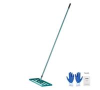 VEVOR Heavy-Duty Lawn Leveling Rake with Steel Extended Handle in Green | Size: Medium VEVOR Green M